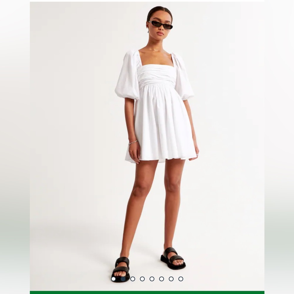 Abercrombie and Fitch Emerson puff sleeve mini dress